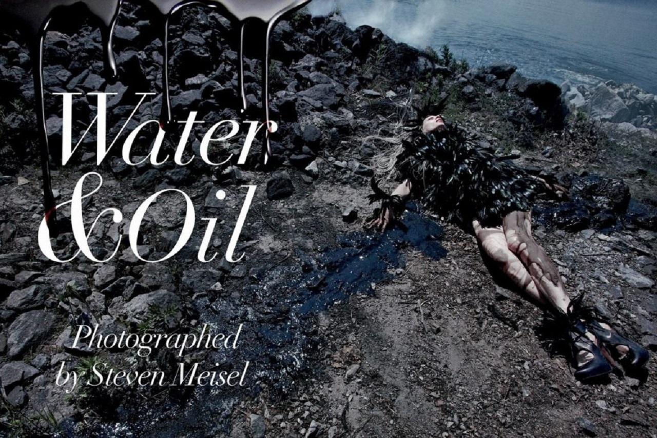 Вода И Масло / Стивен Мейзел / Vogue Italia Август 2010