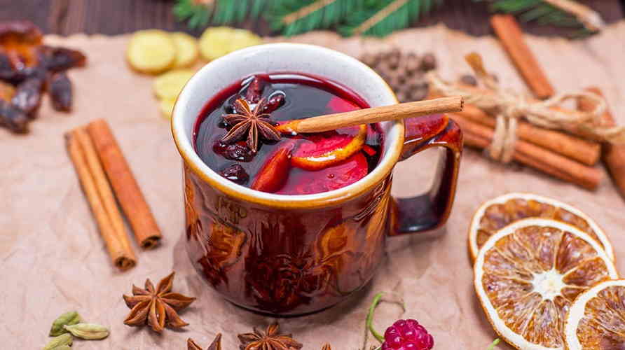 Согревающий вишнёвый грог