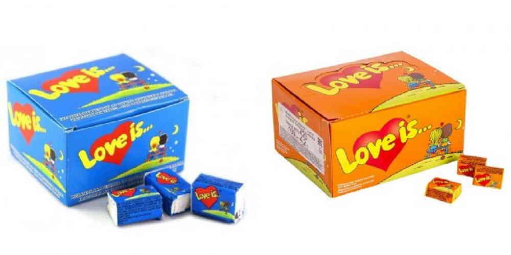 Блок жвачки LOVE IS BUBBLE